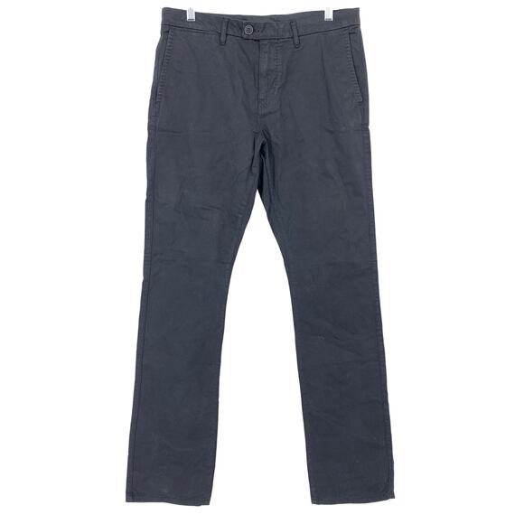John Varvatos Star USA Khaki Pants Mens Size 31 X 32 Black Slim Straight NEW - Picture 1 of 8